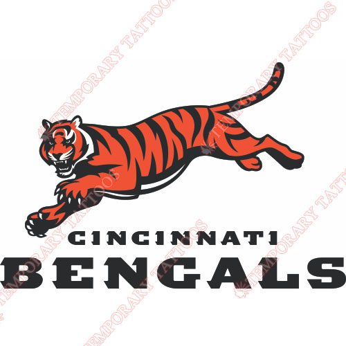 Cincinnati Bengals Customize Temporary Tattoos Stickers NO.472